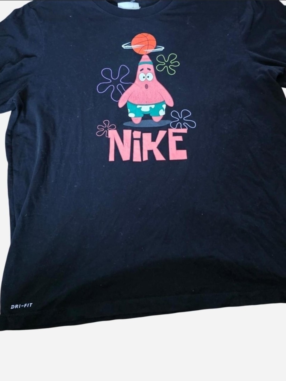 Nike Kyrie X SpongeBob Patricl Star Black Short Sleeve Tee Graphic
